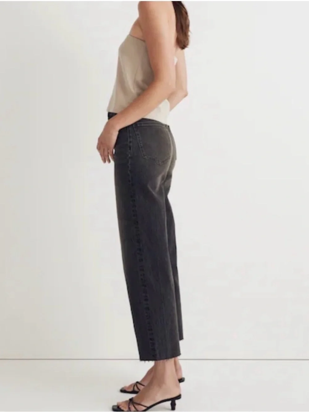 NEW |‎ Madewell The Perfect Vintage Wide-Leg Crop Jean